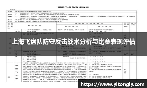 上海飞盘队防守反击战术分析与比赛表现评估